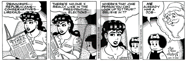 Nancy on Tuesday December 7, 1999 Comic Strip
