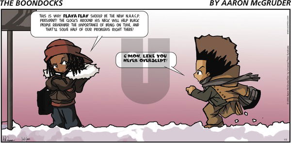 The Boondocks on Sunday January 2, 2005 Comic Strip