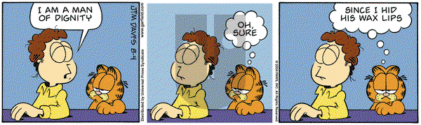 Garfield on Wednesday August 4, 2004 Comic Strip