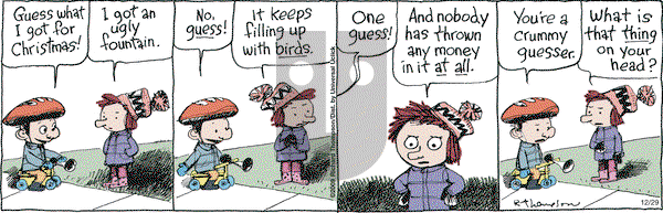 Cul de Sac on Monday December 29, 2014 Comic Strip