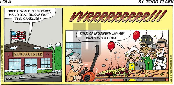 Lola on Sunday February 8, 2015 Comic Strip