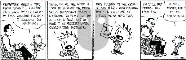 Calvin and Hobbes - Tuesday April 11, 1995 Comic Strip