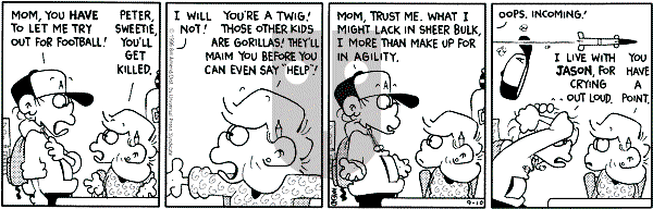 FoxTrot on Tuesday September 10, 1996 Comic Strip