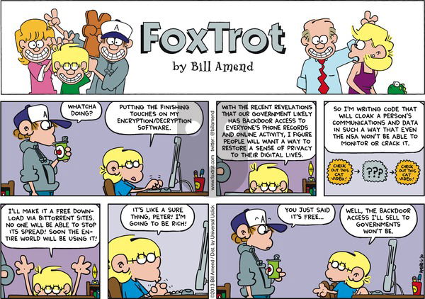 FoxTrot on Sunday June 30, 2013 Comic Strip