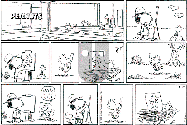 Peanuts - Sunday August 29, 1993 Comic Strip