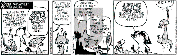 Over the Hedge on Wednesday May 11, 2005 Comic Strip