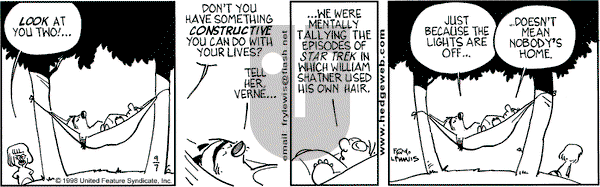 Over the Hedge on Monday September 7, 1998 Comic Strip