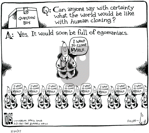 Tom Toles on Thursday March 20, 1997 Comic Strip