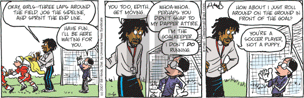 Cleats - Tuesday November 6, 2007 Comic Strip