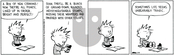 Calvin and Hobbes on Thursday March 9, 1995 Comic Strip