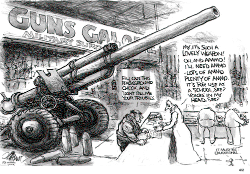 Pat Oliphant on Tuesday April 2, 2013 Comic Strip