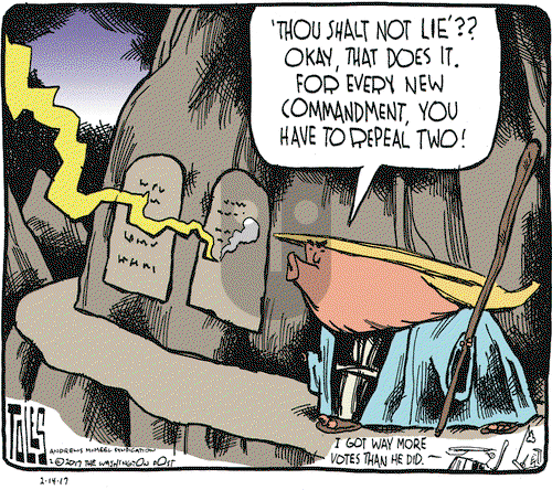 Tom Toles on Tuesday February 14, 2017 Comic Strip
