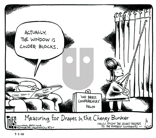 Tom Toles on Tuesday September 9, 2008 Comic Strip