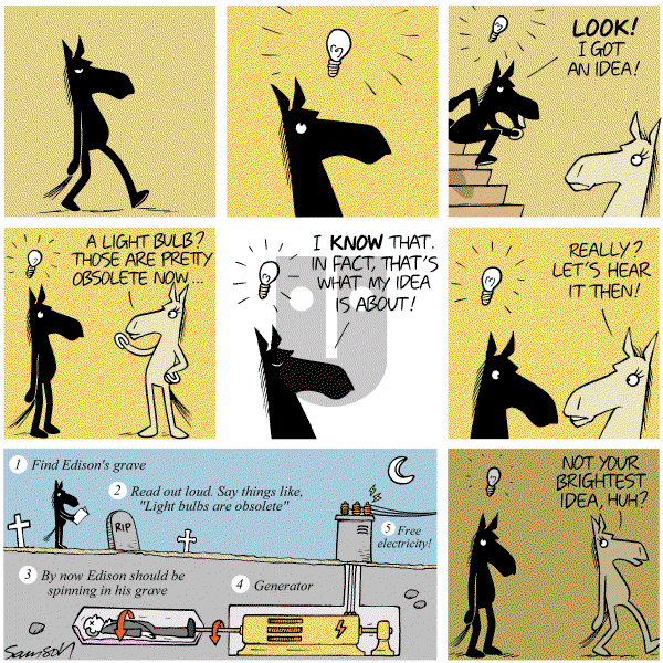 Dark Side of the Horse on Sunday August 28, 2011 Comic Strip