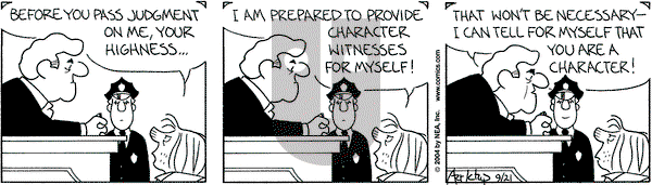 The Born Loser on Tuesday September 21, 2004 Comic Strip
