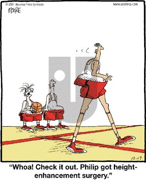 In the Bleachers - Monday December 17, 2001 Comic Strip
