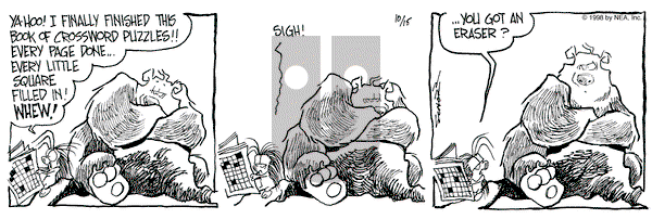 The Grizzwells on Thursday October 15, 1998 Comic Strip