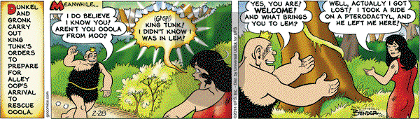 Alley Oop on Friday February 28, 2014 Comic Strip