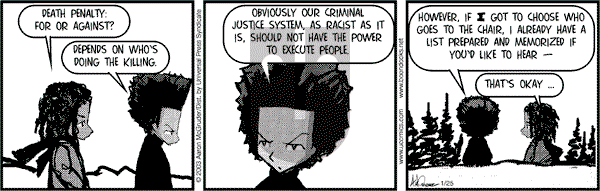 The Boondocks on Wednesday August 28, 2013 Comic Strip