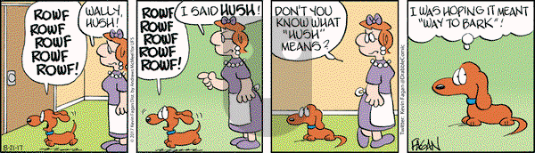 Drabble on Monday August 21, 2017 Comic Strip