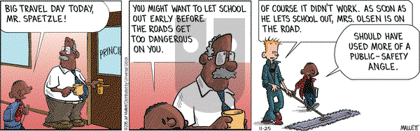 Frazz on Wednesday November 25, 2015 Comic Strip