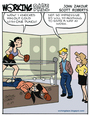 Working Daze on Saturday December 27, 2008 Comic Strip
