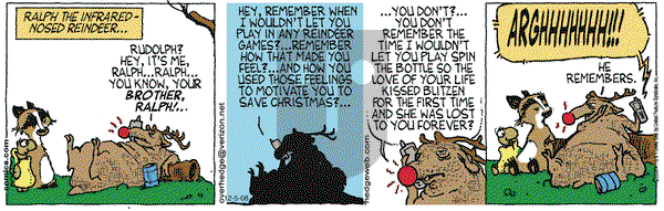 Over the Hedge on Saturday December 13, 2008 Comic Strip