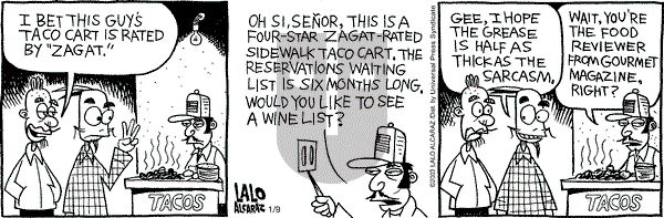 La Cucaracha on Thursday January 9, 2003 Comic Strip