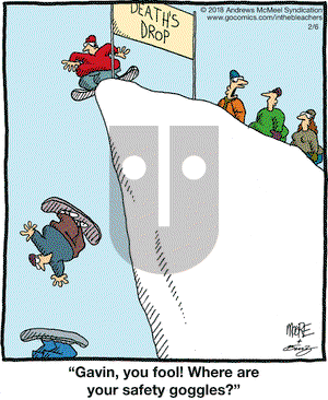 In the Bleachers on Tuesday February 6, 2018 Comic Strip