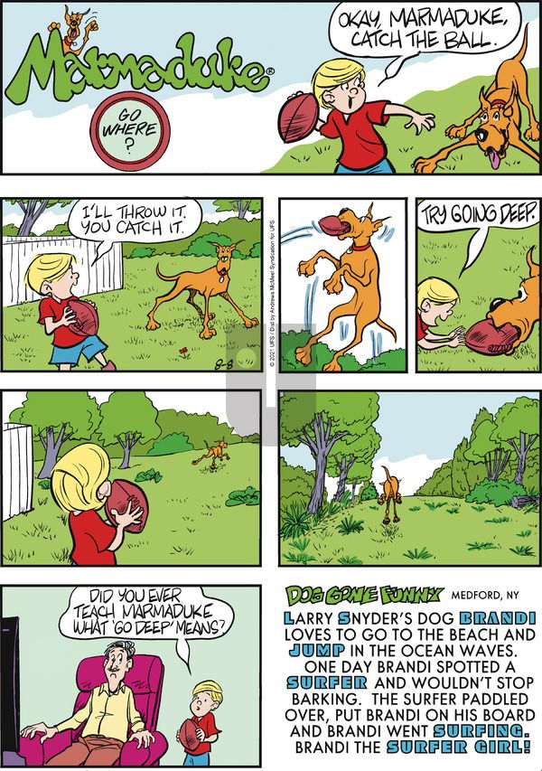 Marmaduke on Sunday August 8, 2021 Comic Strip