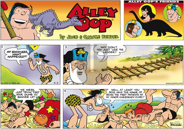 Alley Oop on Sunday April 3, 2005 Comic Strip