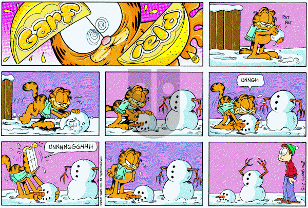 Garfield - Sunday February 13, 2000 Comic Strip