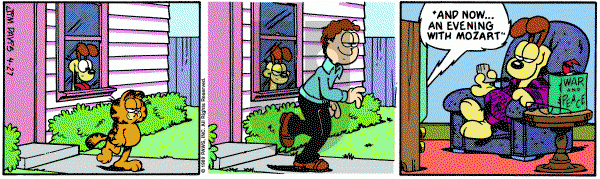 Garfield on Thursday April 27, 1989 Comic Strip