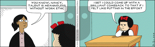 Nancy on Saturday October 20, 2018 Comic Strip
