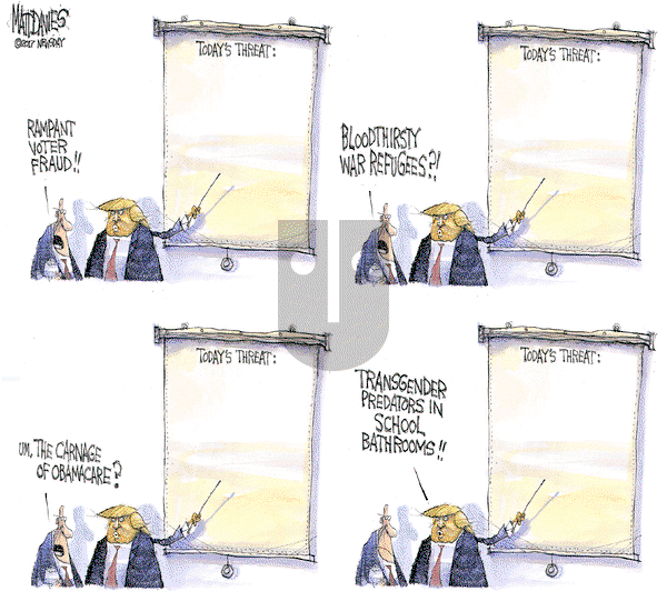 Matt Davies on Monday February 27, 2017 Comic Strip