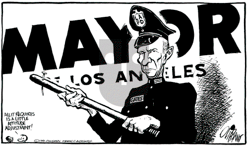 Pat Oliphant on Friday April 12, 1991 Comic Strip