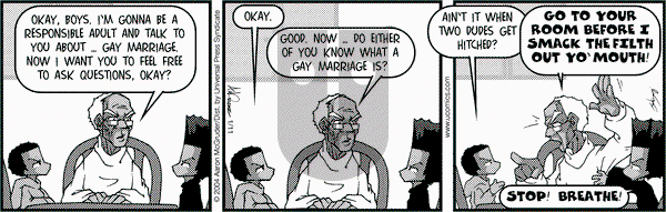 The Boondocks on Wednesday January 11, 2006 Comic Strip