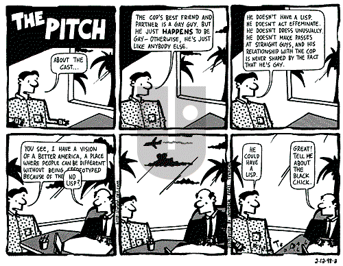 Ted Rall on Saturday February 14, 1998 Comic Strip