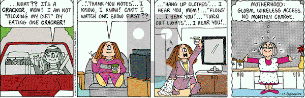 Cathy Classics on Saturday January 13, 2001 Comic Strip
