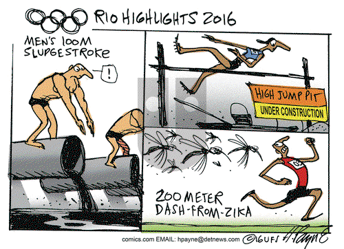 Henry Payne on Monday August 15, 2016 Comic Strip