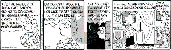 Drabble on Saturday July 13, 2002 Comic Strip