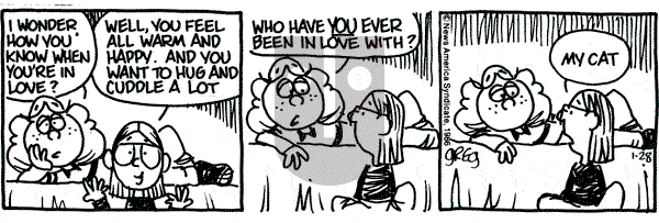 Luann on Tuesday January 28, 1986 Comic Strip