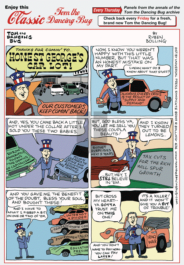 Tom the Dancing Bug - Thursday November 1, 2012 Comic Strip