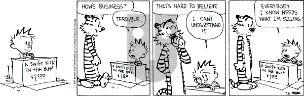 Calvin and Hobbes - Friday July 31, 1992 Comic Strip