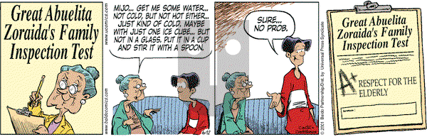 Baldo on Friday August 31, 2001 Comic Strip