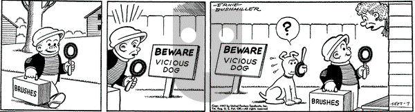 Nancy on Wednesday September 7, 1949 Comic Strip