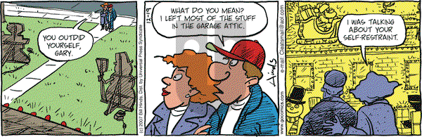 Cleats on Wednesday December 19, 2007 Comic Strip
