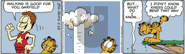 Garfield on Tuesday February 25, 2003 Comic Strip