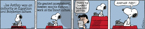 Peanuts - Thursday April 15, 2021 Comic Strip