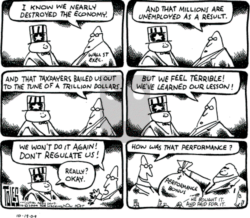 Tom Toles on Monday October 19, 2009 Comic Strip
